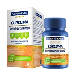 Cúrcuma - 30 Cápsulas - Catarinense Nutrição