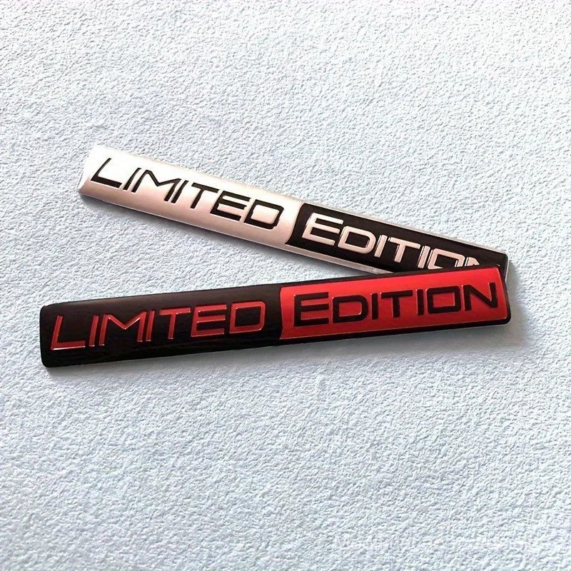 Emblema de Edição Limitada, Adesivos de Metal 3D, Adesivo de Decalque, Emblema de Corrida de Carro