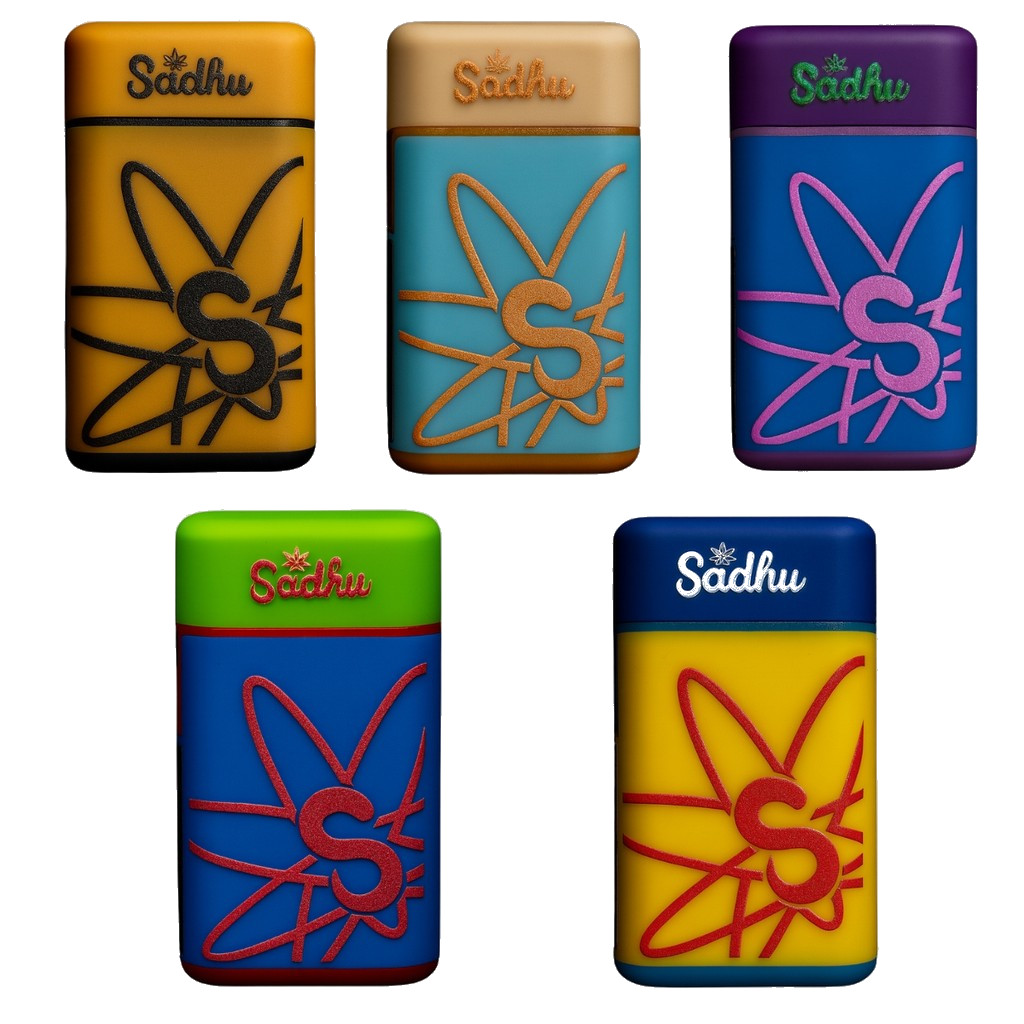 Maçarico Sadhu  Recarregável Multi Colors Emborrachado