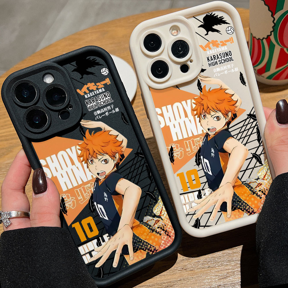 Anime Haikyuu Hinata Shoyo Embalagem Para Apple iPhone 17 Ar 16 16e 15 14 13 12 Mini 11 Pro Max X XR XSMAX 8 7 e Plus Ca