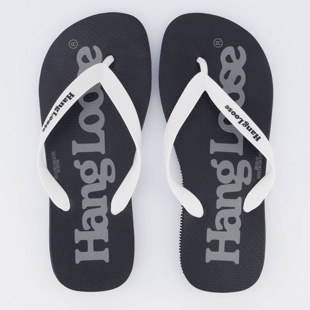 Chinelo Hang Loose HLFM0025 Preto e Cinza em Oferta na Shopee