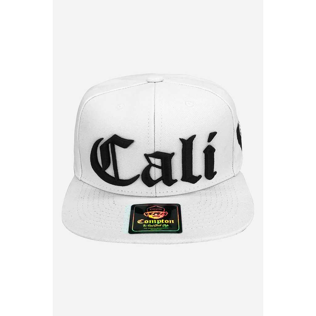 Boné Compton Aba Reta Snapback Cali Branco