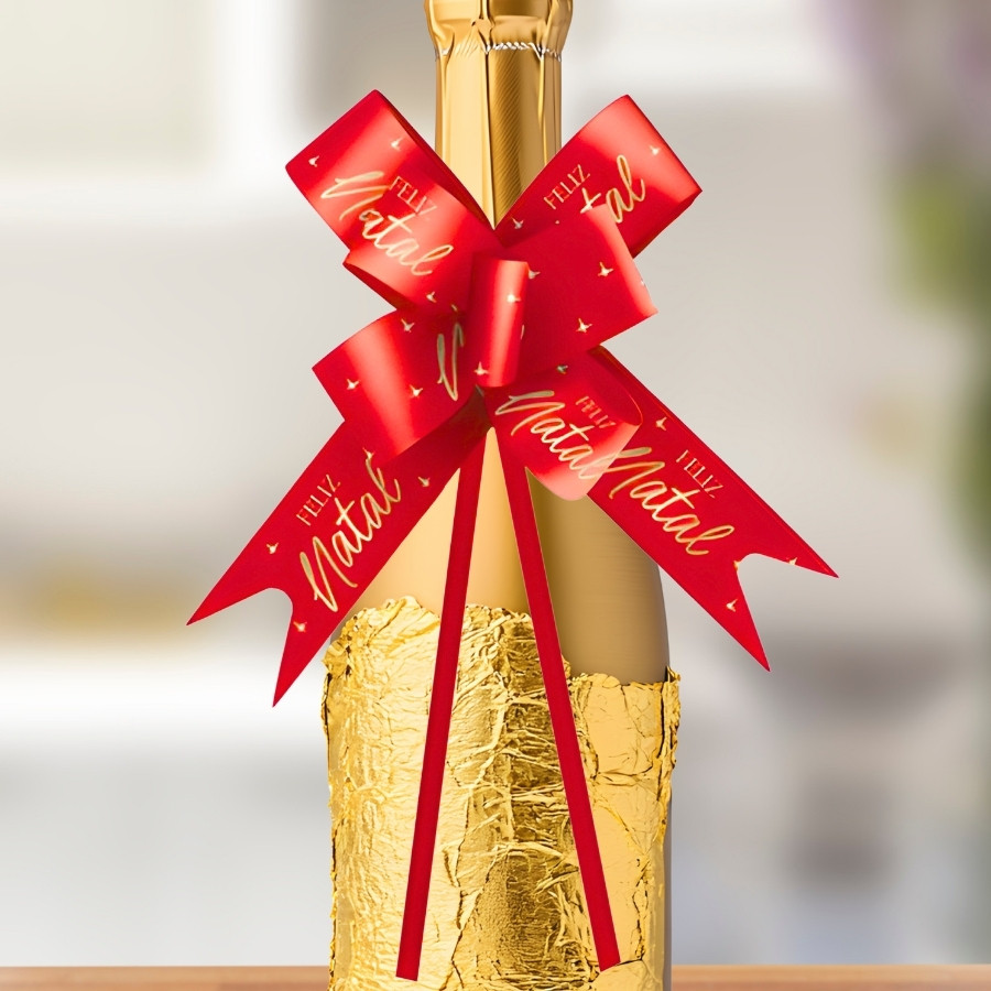 Laço Pronto - Classic Vermelho e Ouro - 10 unidades - Cromus - Rizzo em Oferta na Shopee