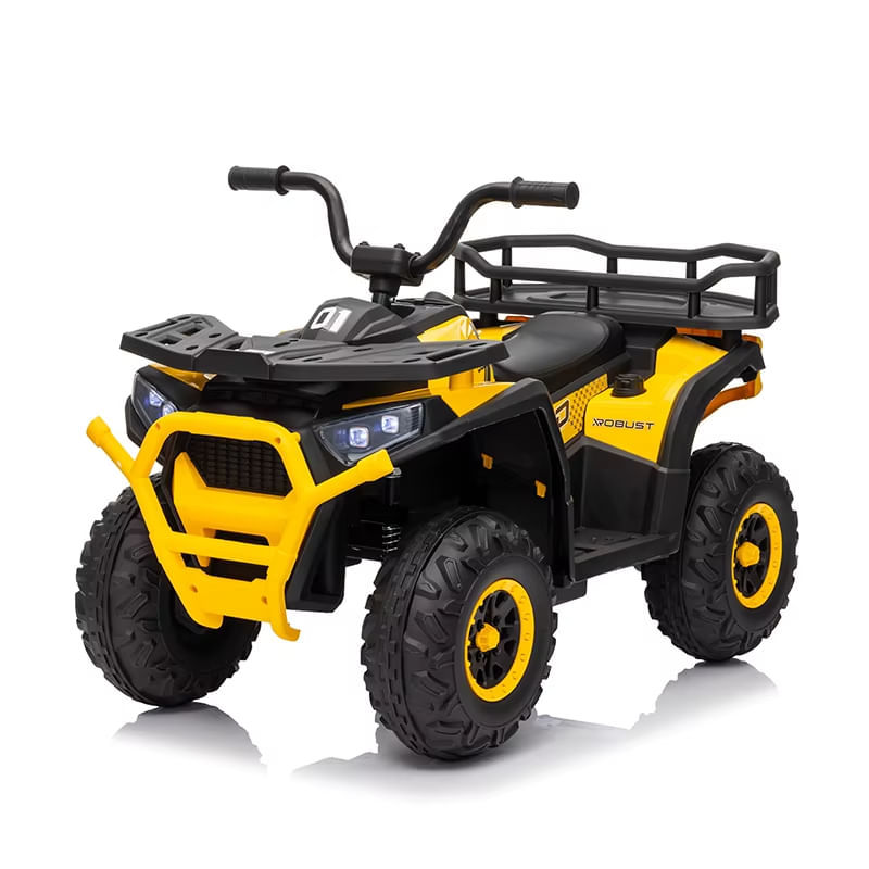 Quadriciclo Elétrico Infantil com Controle Remoto - Amarelo - 12V - Yes Toys