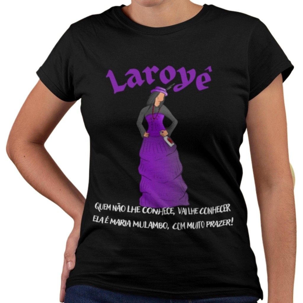 Camiseta Unissex Orixás Umbanda Quimbanda Candomblé Pomba Gira Maria Mulambo 100% Algodão