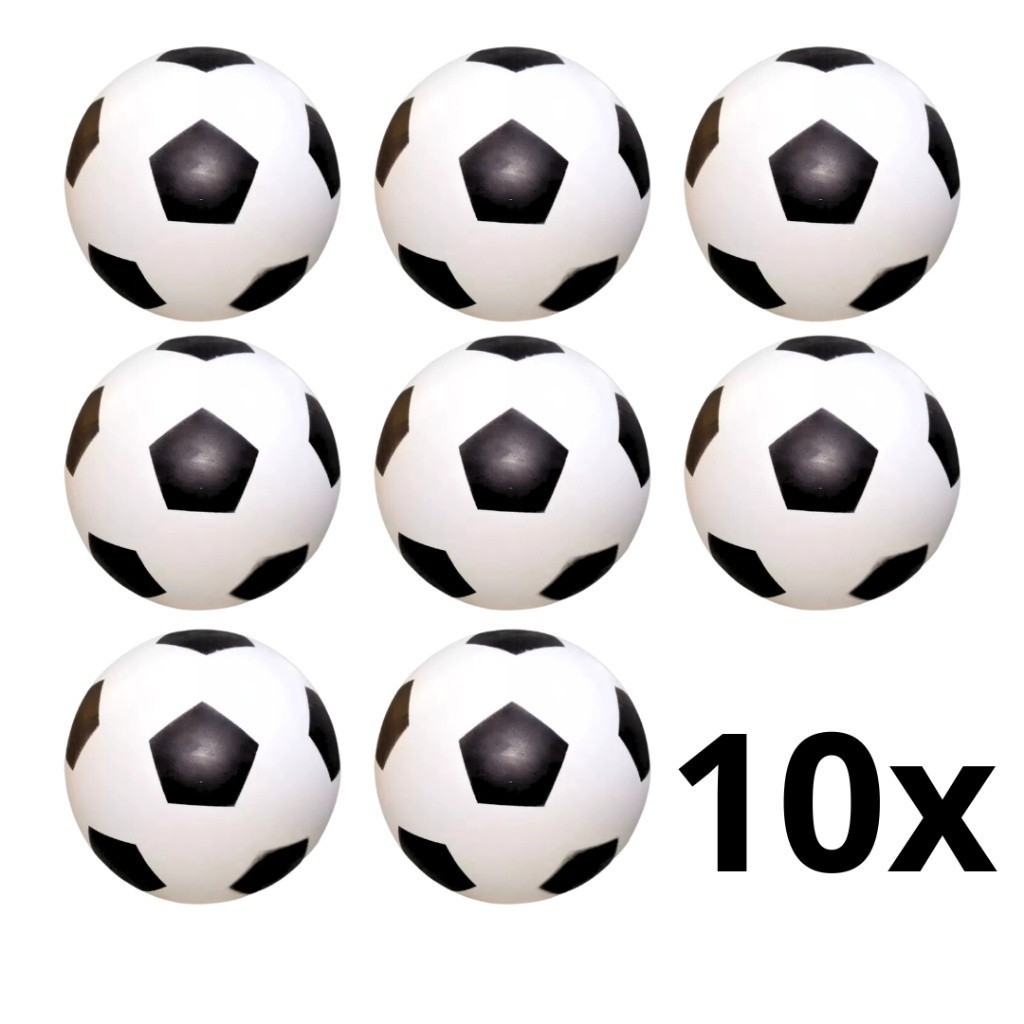 10 Bola de Vinil Dente De Leite Branco com Preto Futebol em Oferta na Shopee