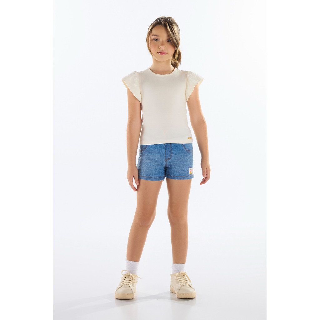Blusa para Menina com Strass Quimby