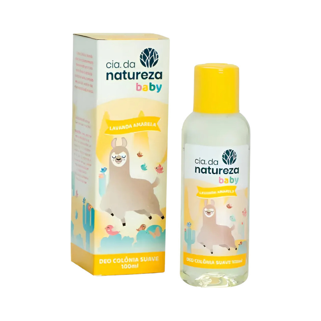 Deo Colônia Suave de Lavanda Amarela para bebês 100ml - Cia da Natureza Baby