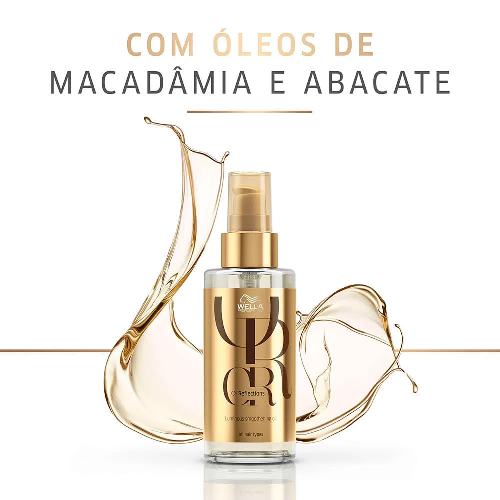 Detalhes do Óleo Capilar Wella Oil Reflections Luminous Smoothening 30ml