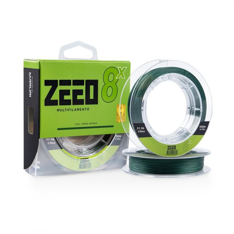Linha de pesca Multifilamento Verde Musco Zeeo, 150 metros 8x