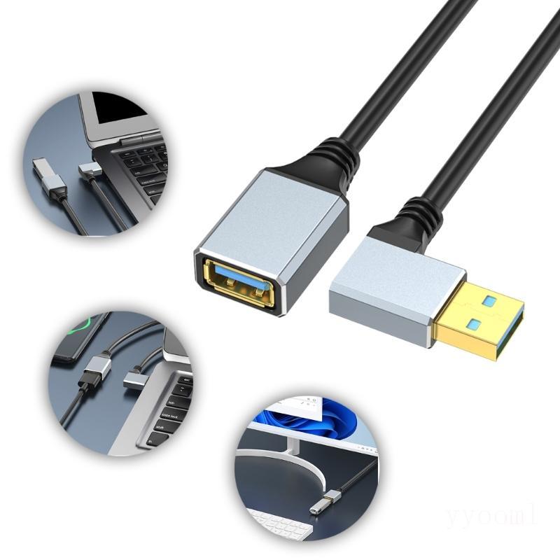 yyooml Direção Flexível USB 3.0 Adaptadores Masculino Feminino Transferência De 5 Gbps Suporta Webcam HDD Teclados Mouse