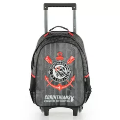 Mochila com Rodas Escolar Xeryus 16 Corinthians 16400 Preto - Infantil