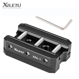 XILETU Picatinny ARCA Placa Suíça Converter Para De Liberação Rápida Ferroviário Caça Tripé Adaptador Montagem Em Cauda