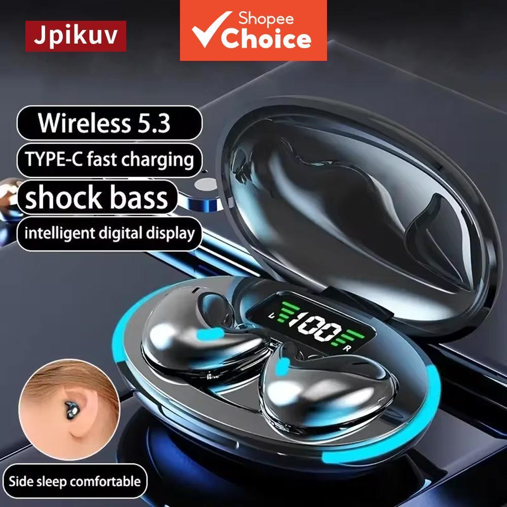 Fone de Ouvido Sem Fio Bluetooth 5.3 TWS Jpikuv X55, Fones de Ouvido Esportivos, Música Estéreo, Fone de Ouvido à Prova