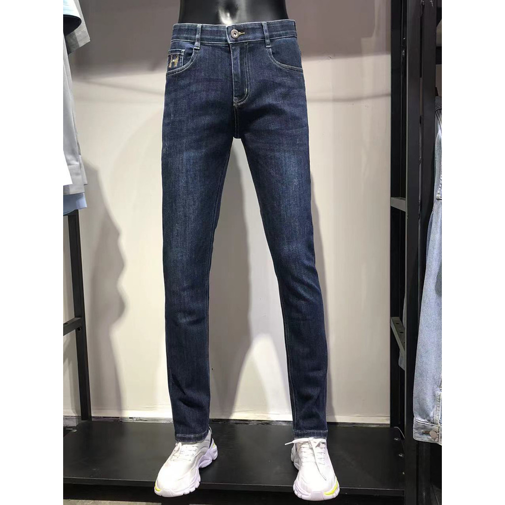 Marca roupas masculinas Jck Jns outono inverno grosso masculino pequeno em linha reta magro-ajuste calças masculinas juv