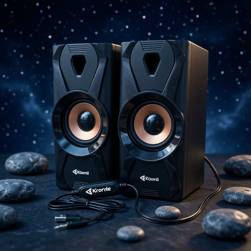 Kisonli Computador Multimídia Alto-falante 2.0 Canais Desktop Áudio 3.5 Áudio Fonte de Alimentação USB TV de Alto Volume