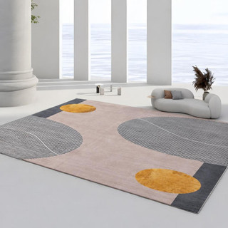 Tapete Geométrico Luxuoso 2,00m x 1,40m para Sala Quarto Escritório Antiderrapante Modern…