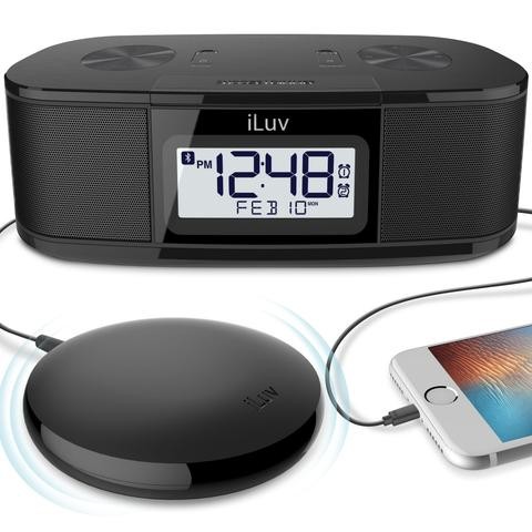 Americano ILuv sem fio Bluetooth áudio Hotel áudio casa relógio de cabeceira controle rádio áudio Shaker vibrador