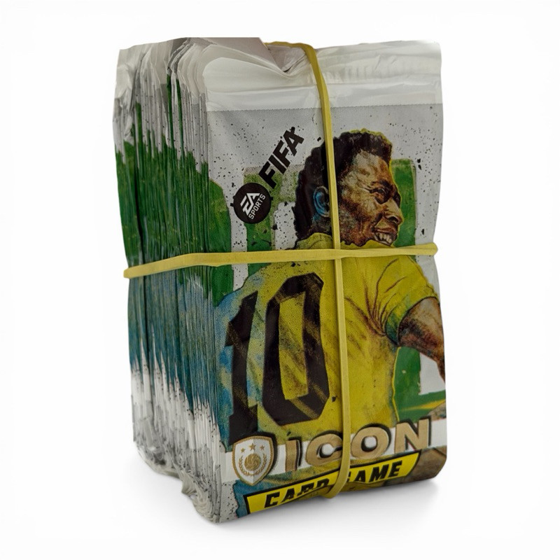 Kit 200 Cards Fifa Icons Pelé - Jogadores Icones - 50 Pacotes com 4 Cards