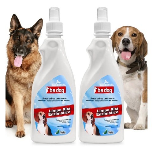 Kit 2 Limpa Xixi Removedor Limpador Enzimatico Urina Cães Cachorro Adestra Educa