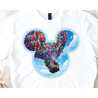 Camiseta Feminina Mickey Mouse com Bolinhas Coloridas Estilosa Confortável Linda Moda Feminina Casual