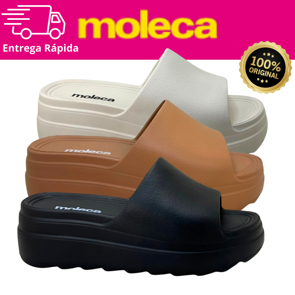 Tamanco Feminino Moleca Plataforma Slide EVA Original Confortável Antiderrapante Leve Casual