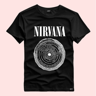 camisa Nirvana Camiseta Básica Masculina e Feminina Malha Algodão 30.1 T-shirt Unissex Banda Rock Banda Logo Nirvana