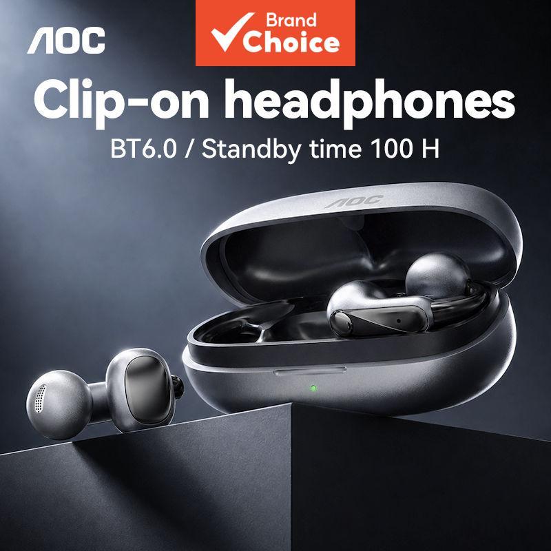 AOC ACD4614 Fones de Ouvido Bluetooth, Fones de Ouvido, Tipo, Som Hi-Res Estéreo, Fones de Ouvido com Toque, Estojo