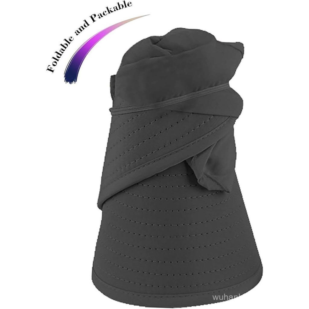 Chapéus de Sol para Mulheres, Chapéu de Sol de Aba Larga, Bonés com Proteção UV, Viseira Dobrável para Praia
