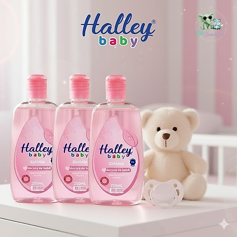 Halley Baby Kit 3 Colônias Doçura De Bebê 210ml Cada