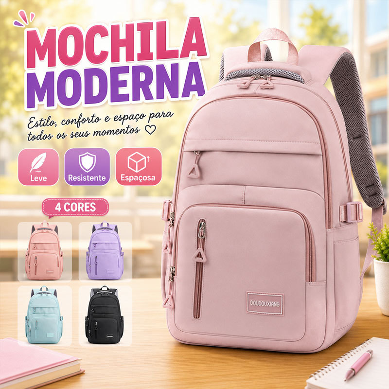 Mochila Bolsa Coreana Escolar De Grande Capacidade P/ Estudante Feminina Impermeável