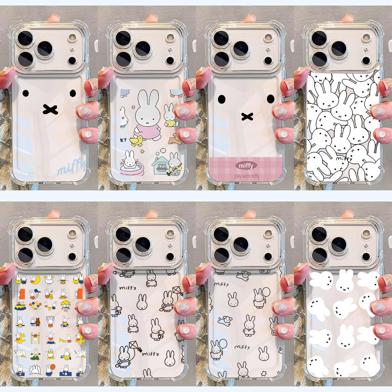 Capa Para Samsung Galaxy A27 A57 A37 A17 A56 A55 A07 5G Bonito Miffy Coelho Dos Desenhos Animados Claro Macio Protetor C