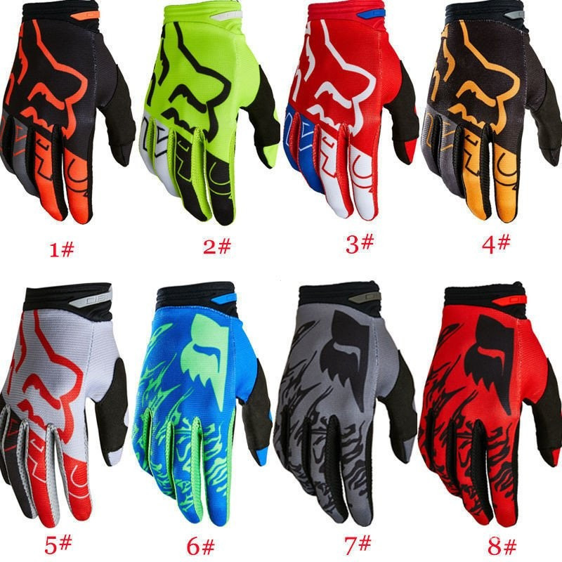 020 FOX luva de motoqueiro ciclismo moto masculino feminina preta luvas couro masculina motocross luva para bike