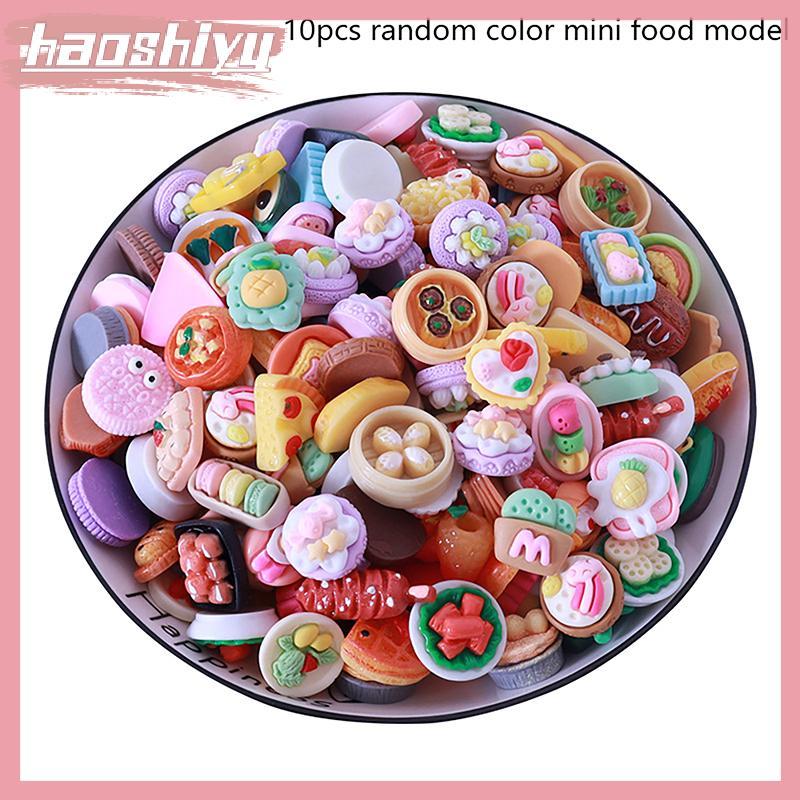 HAO 10 Pçs Casa De Bonecas Mini Comida Brinquedos Cozinha Decoração Acessórios Para Crianças Fingir Jogar Brinquedo BR