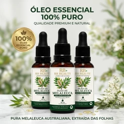 Óleo Essencial De Melaleuca 100% Puro 30ml Contra Micose Acne