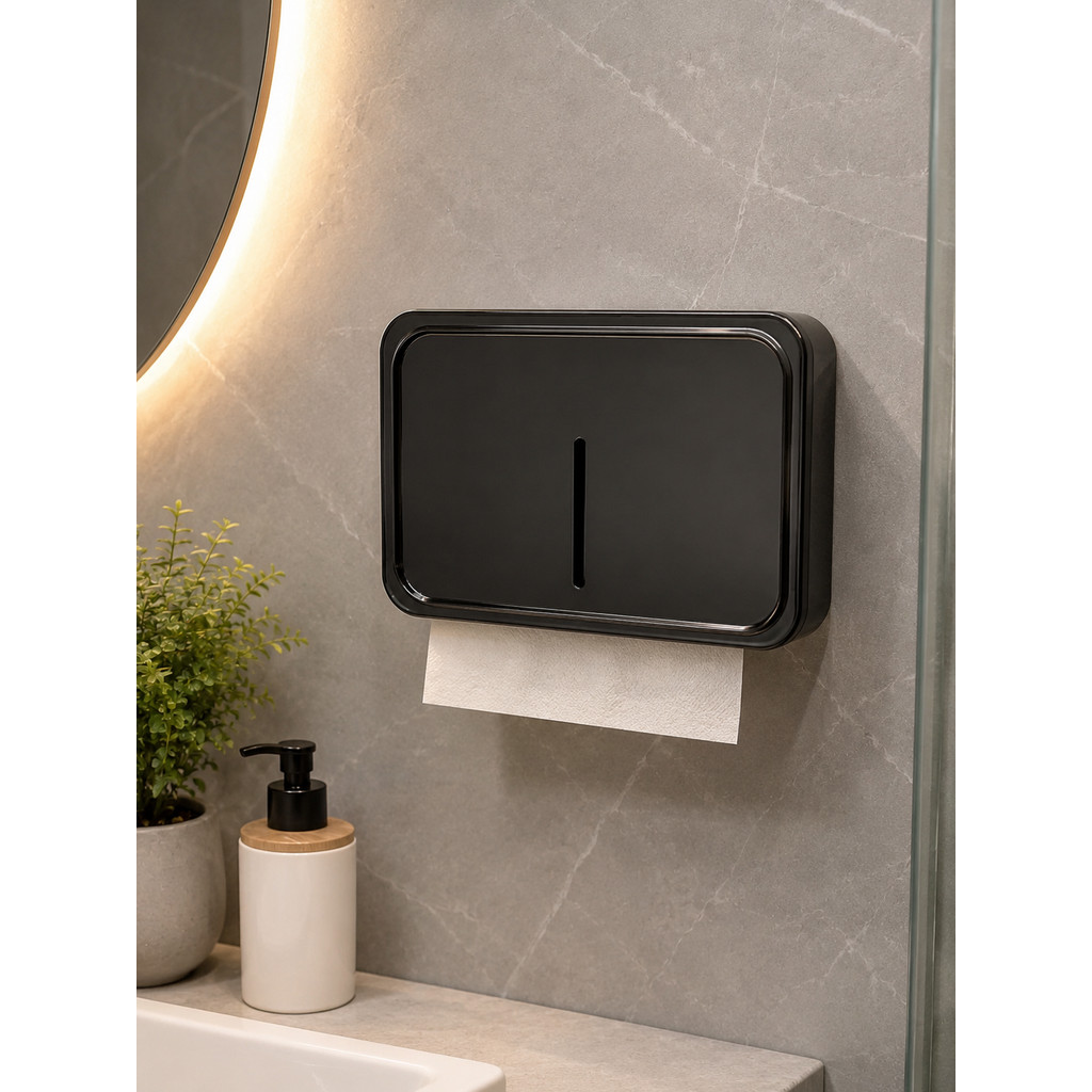 SUPORTE DISPENSER PAPEL TOALHA PLASTICO CORES DIVERSAS