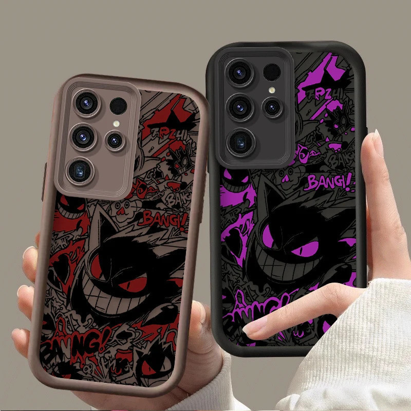Capa Fashion P-Pokemon Gengar para Samsung Galaxy S21 S24 S23 S25 Ultra S22 Plus FE A56 A36 A26 A16 A06 A15 A25 A35 A55