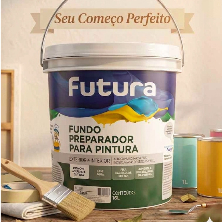 Fundo Preparador Parede 16L Futura