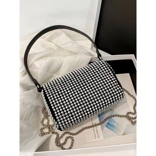 bolsa de mão Bolsa de ombro Pequena/Nova De Diamantes Incrustados JH1001
