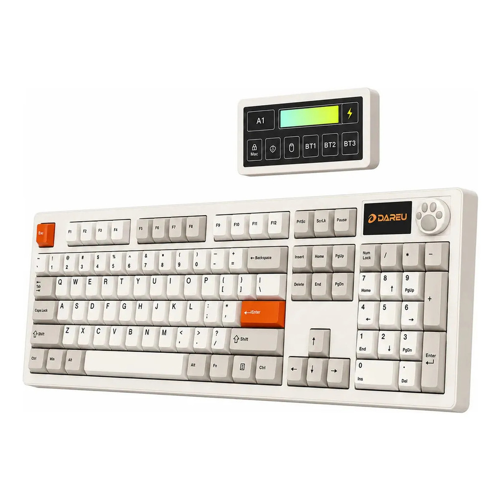 Teclado Mecânico Gamer Sem Fio Bluetooth Tri Mode 8000Hz Switch Lattle 8000mAh R