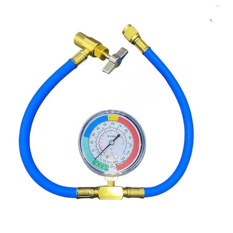Kit De Mangueira De Recarga De Refrigerante AC Para Carro , Tubo De Medidor De Pressão Diagnóstico R134a