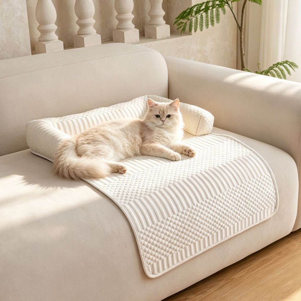 [Novo produto] Canil de seda gelada Maca para gatos Tapete para animais de estimação Sofá Maca para animais de estimação