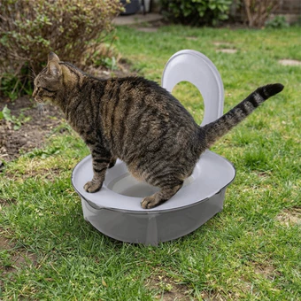 Caixa De Areia Para Gatos , Treinador De Vaso Sanitário Removível E Resistente A Odores , À Prova De Respingos Com Tampa