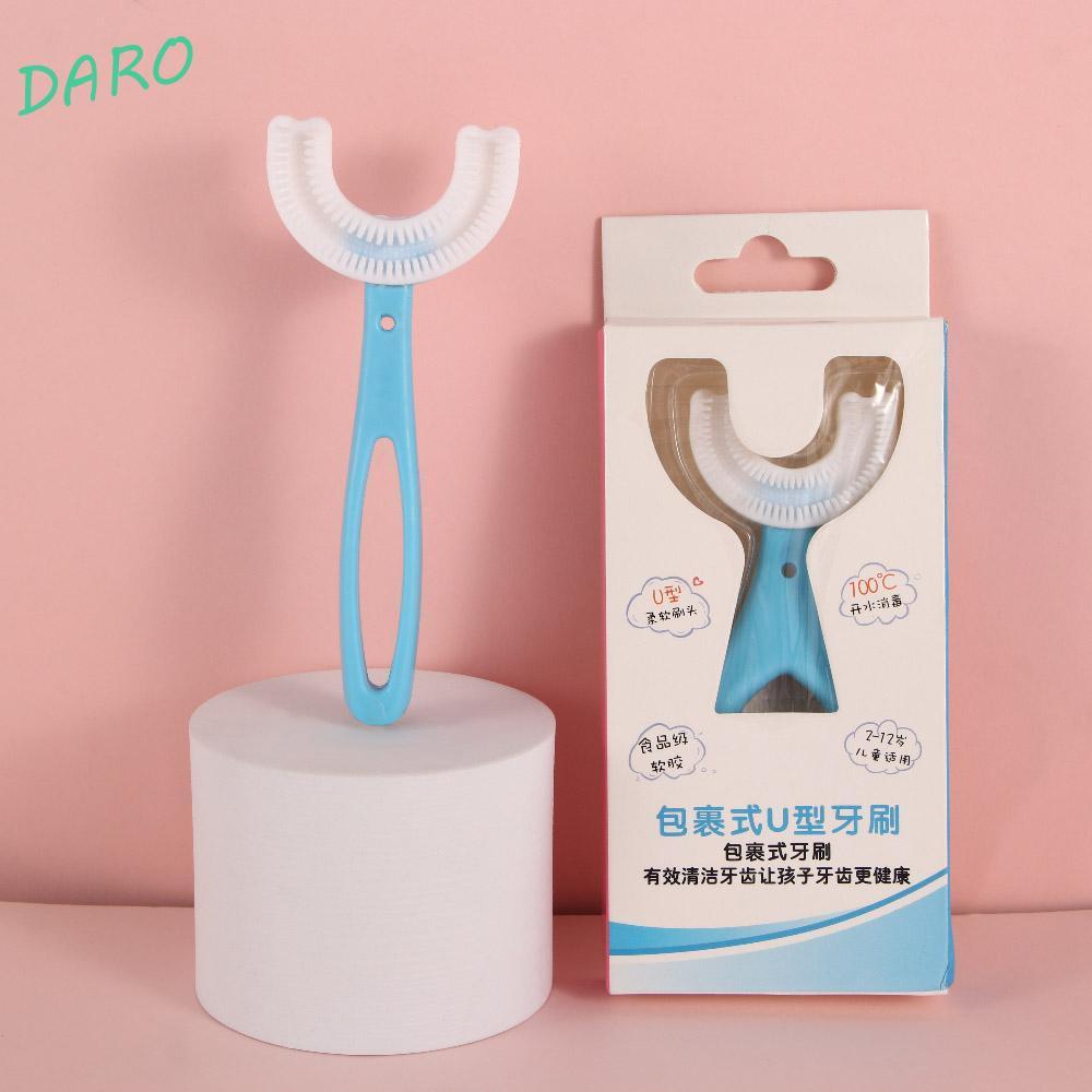DARO Escovas De Dentes Infantis Macias E Convenientes De Silicone Com Alça Para Crianças De 2 A 12 Anos Limpeza