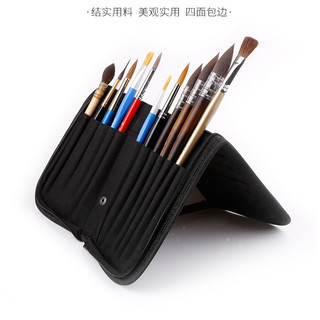 Saco de armazenamento de pincel de arte, giz de água, pincel de aquarela, escova de óleo, bolsa de armazenamento de esco