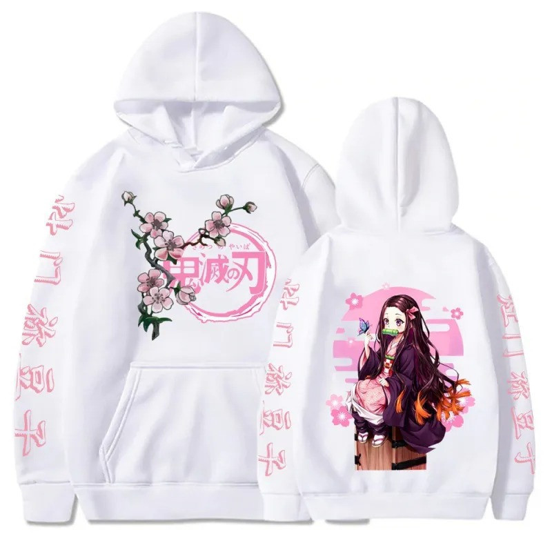 Moletom  Anime Casaco  Infantil E Adulto  Nezuko Kamado Demon Slayer Kimetsu no Yaiba Feminino