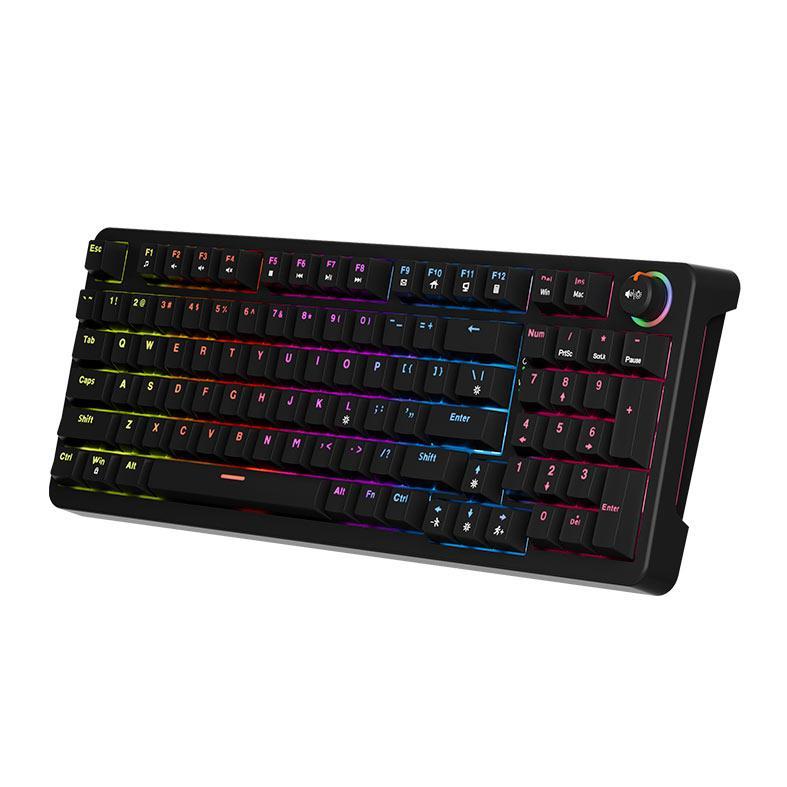 Teclado Mecanico Marvo Arma 98, Rainbow, Switch TNT Peach Linear, Preto, KG937 · foto 2