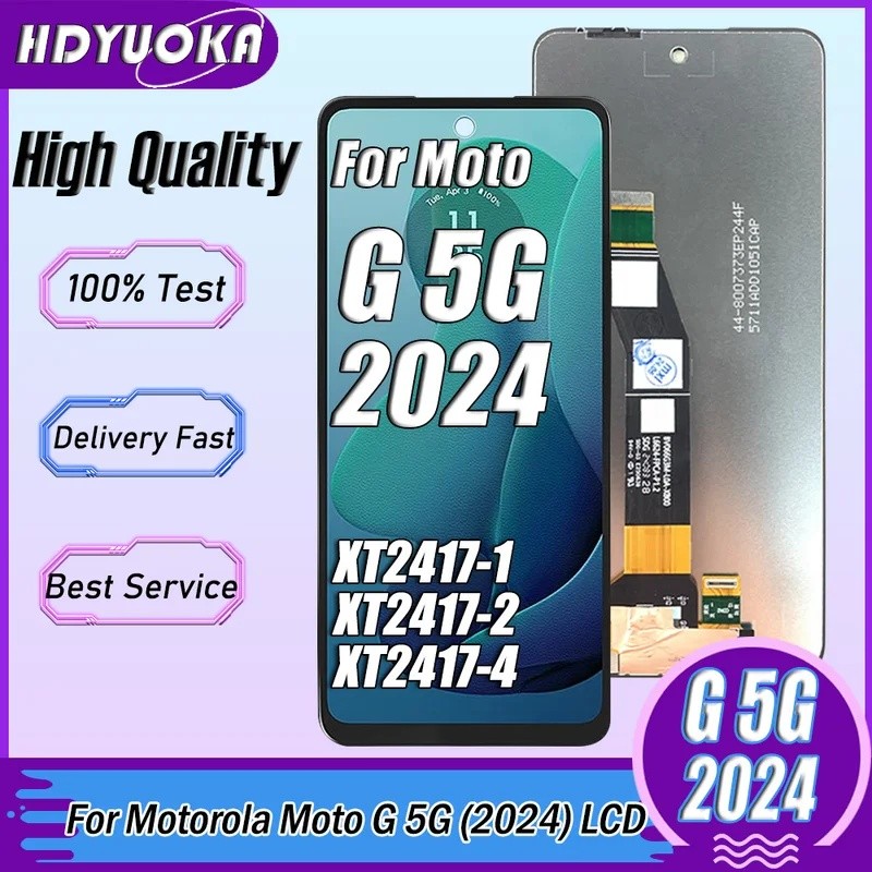 6.6 " Para Motorola Moto G 5G 2024 LCD XT2417-1 XT2417-4 Display Tela De Toque D