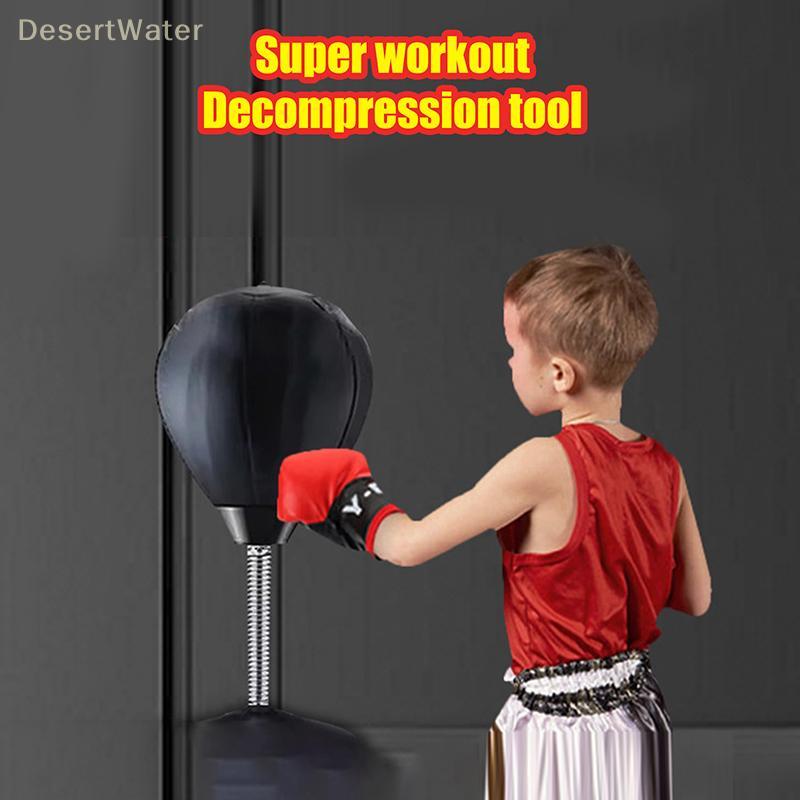 < DesertW > Bola De Boxe De Mesa Com Ventosa Saco De Pancadas Equipamento Para Crianças E Adultos Alívio Do Estresse Exe