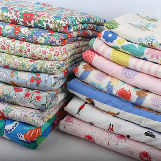 Britânico Original único dos desenhos animados flor simples tecer malha suor pano tecido bebê camiseta macacão pijamas t
